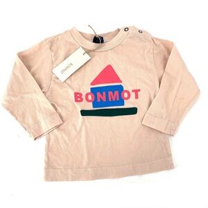 Bonmot NWT Fog Bonmot Forever Home Long Sleeve Tee Shirt